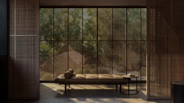 Yard Daybed leather armchair by Lema