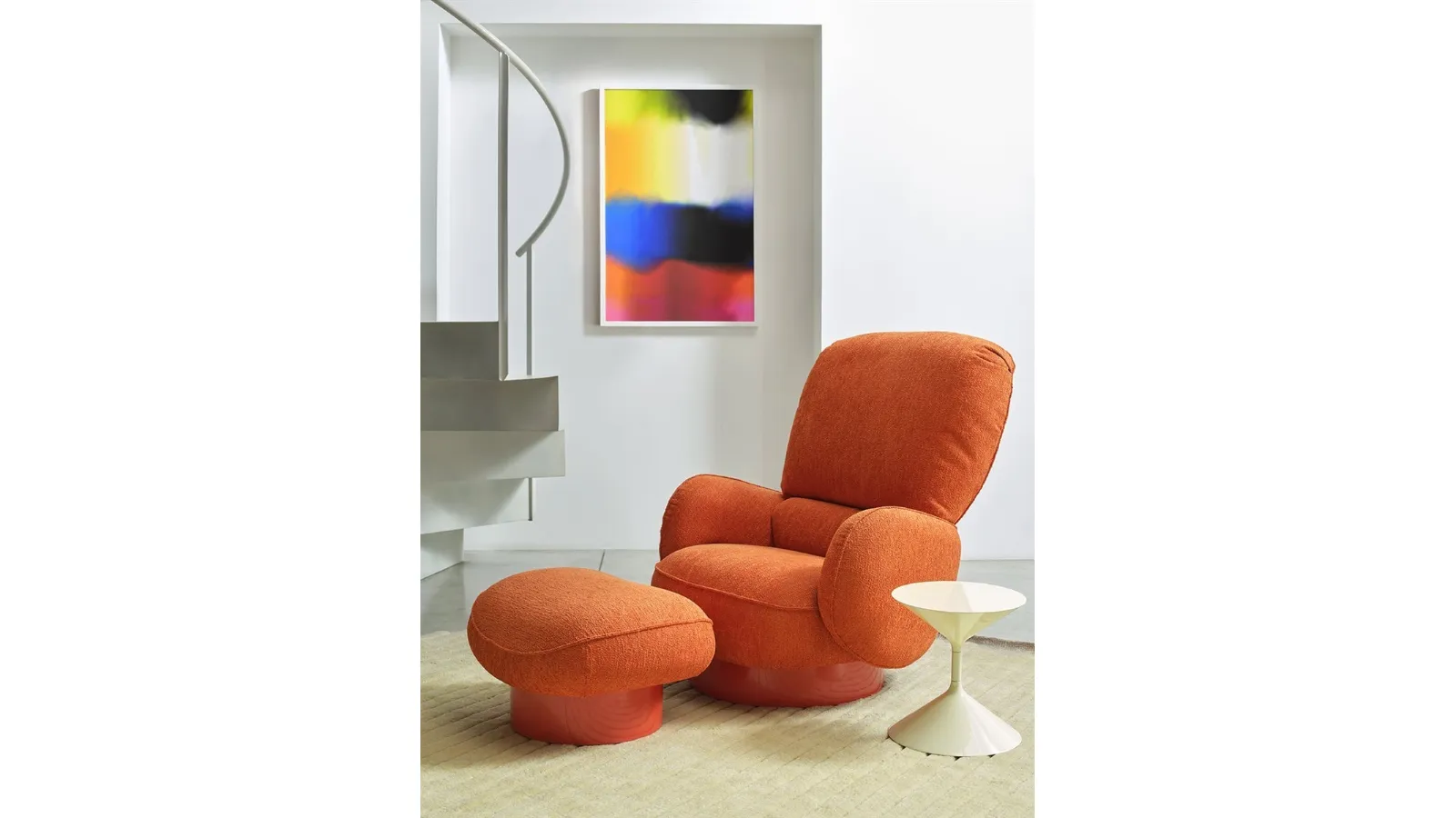 Yori-Kiri fabric armchair by Zanotta