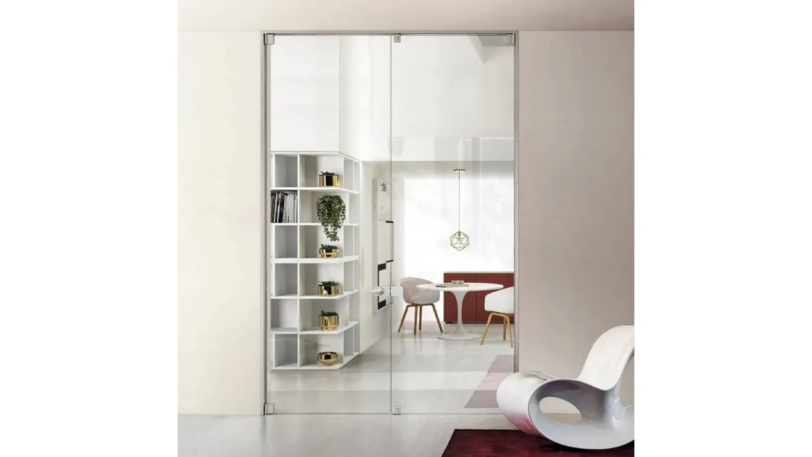 Tao Swing Interior Door with Doal Frame