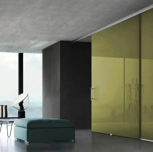 Tao Interior Door Suspended in Doal Lacquer