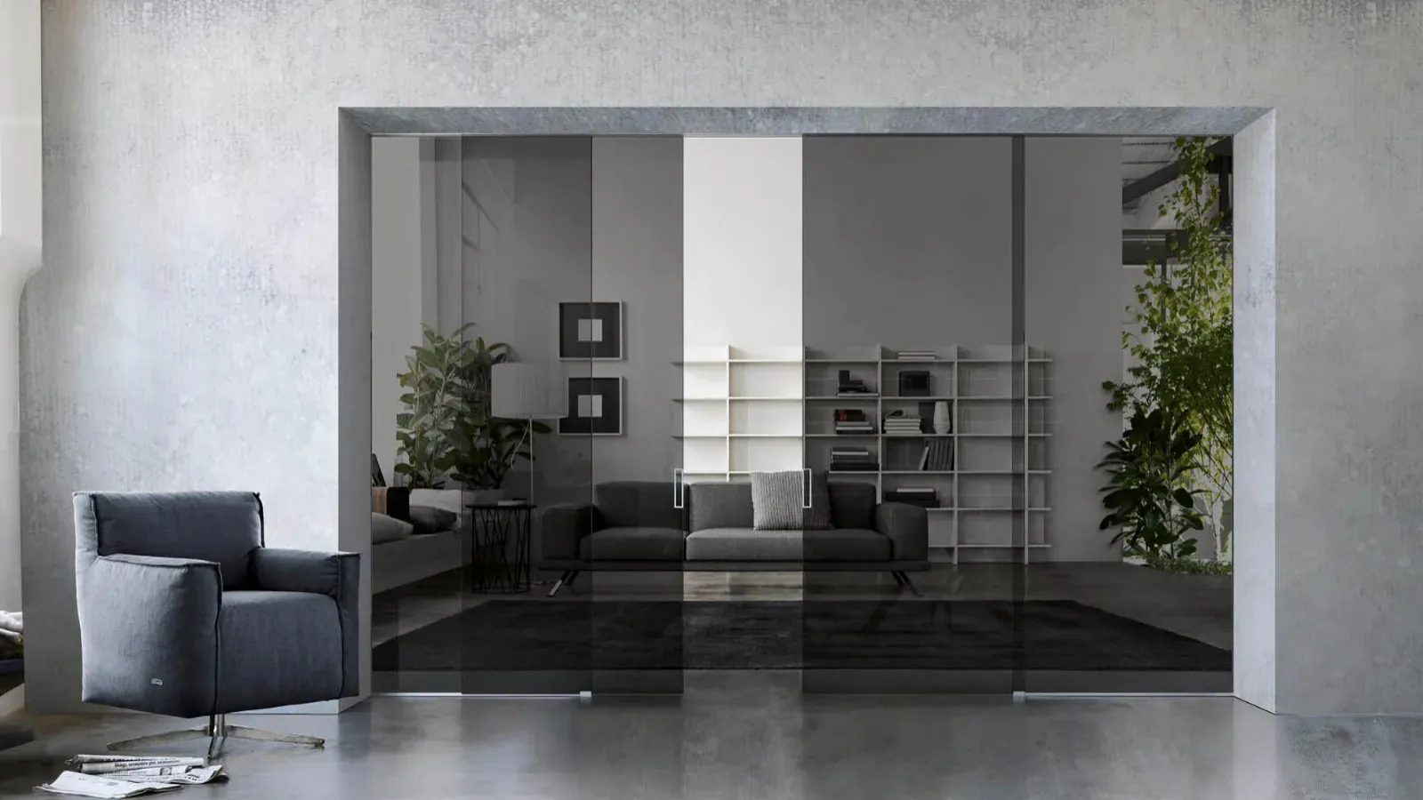 Tao Suspended Interior Door by Doal