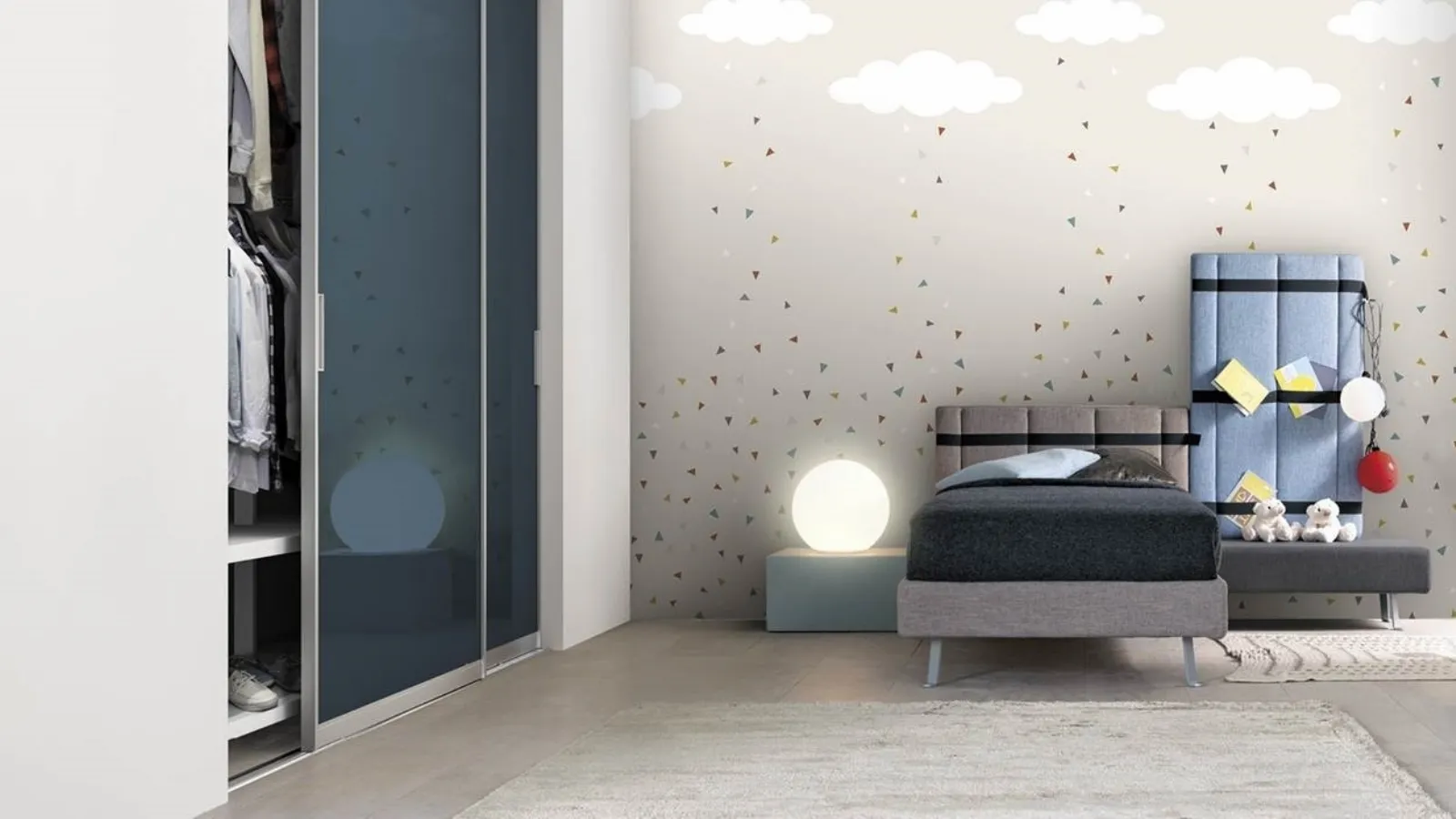Sliding interior glass door with aluminum frame Zeus a Terra by Doal