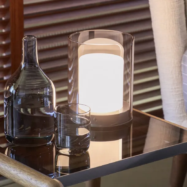 Alba glass table lamp by Natevo