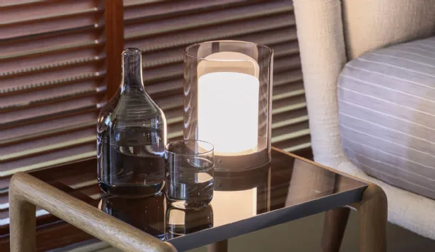 Alba glass table lamp by Natevo