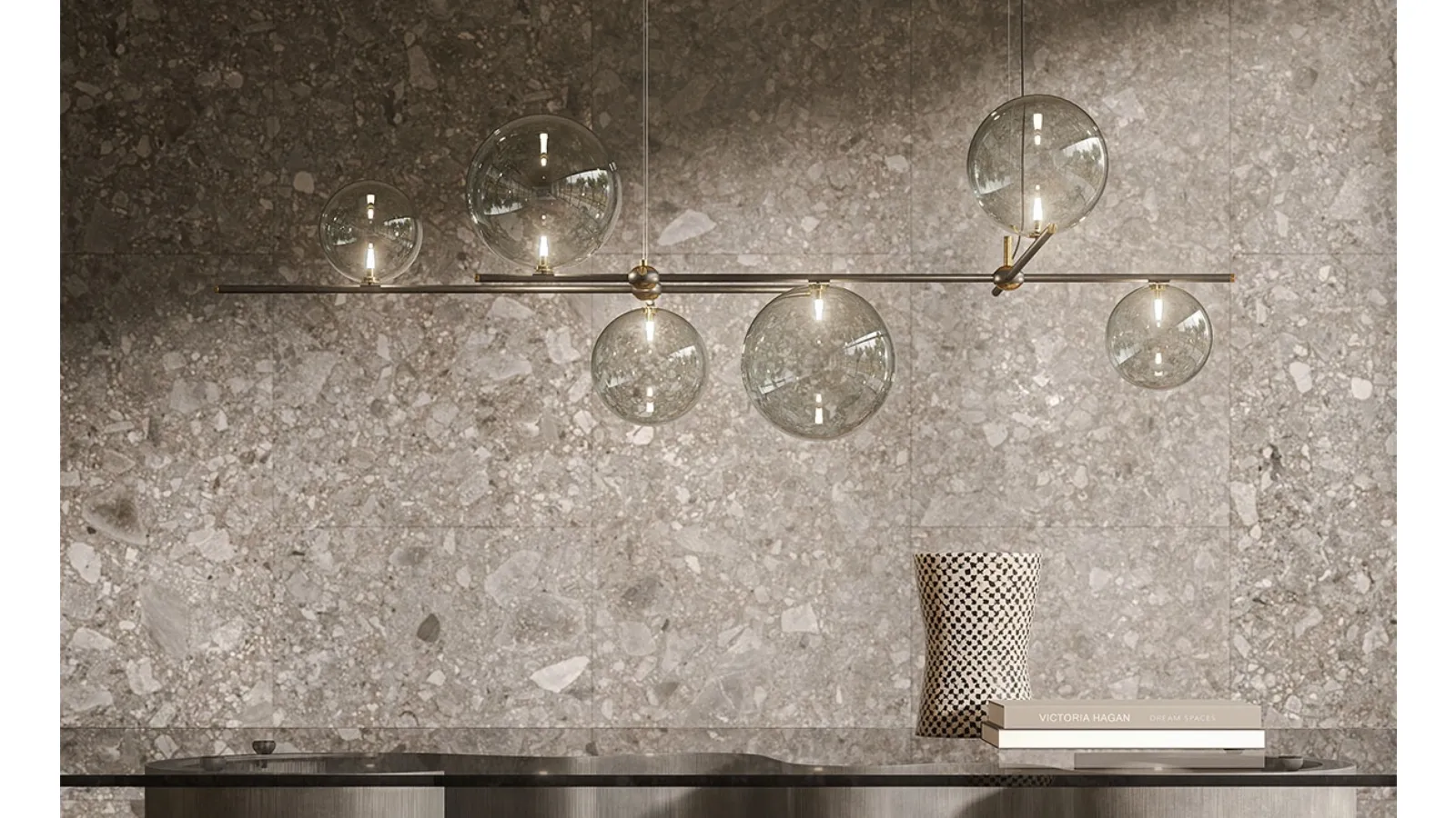 Bloom crystal and metal pendant lamp by Cattelan Italia
