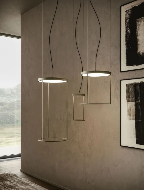 Brassie Round Pendant Lamp by Ronda Design