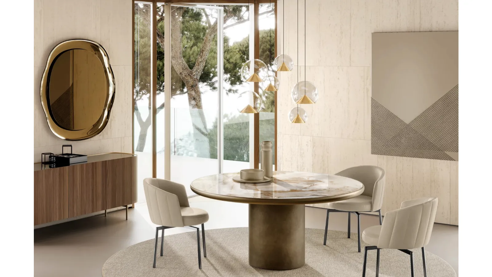 Cherry Mix pendant lamp in metal and glass by Eforma