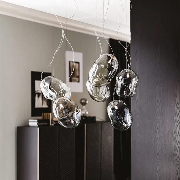 Cloud blown glass pendant lamp by Cattelan Italia