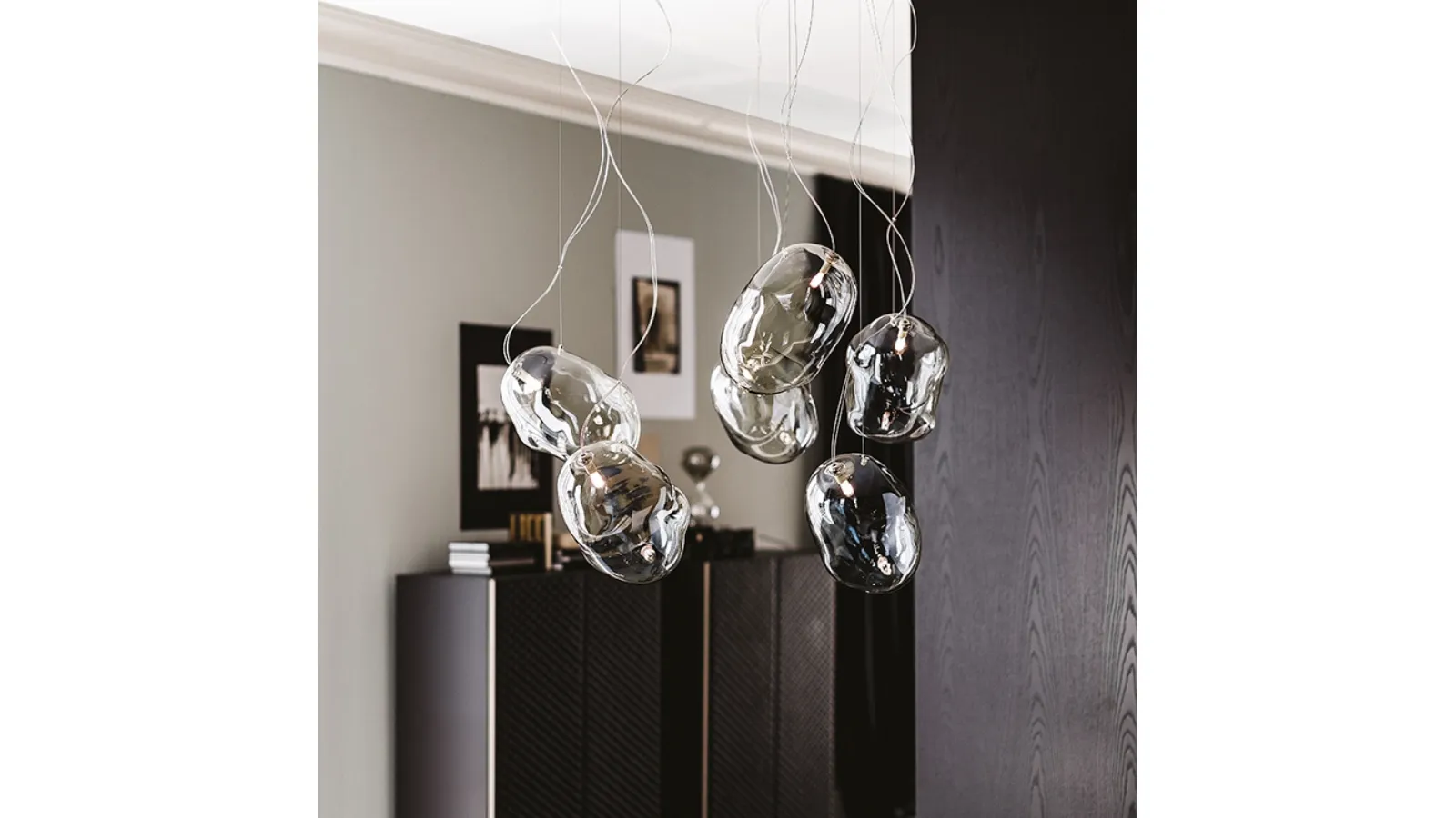 Cloud blown glass pendant lamp by Cattelan Italia