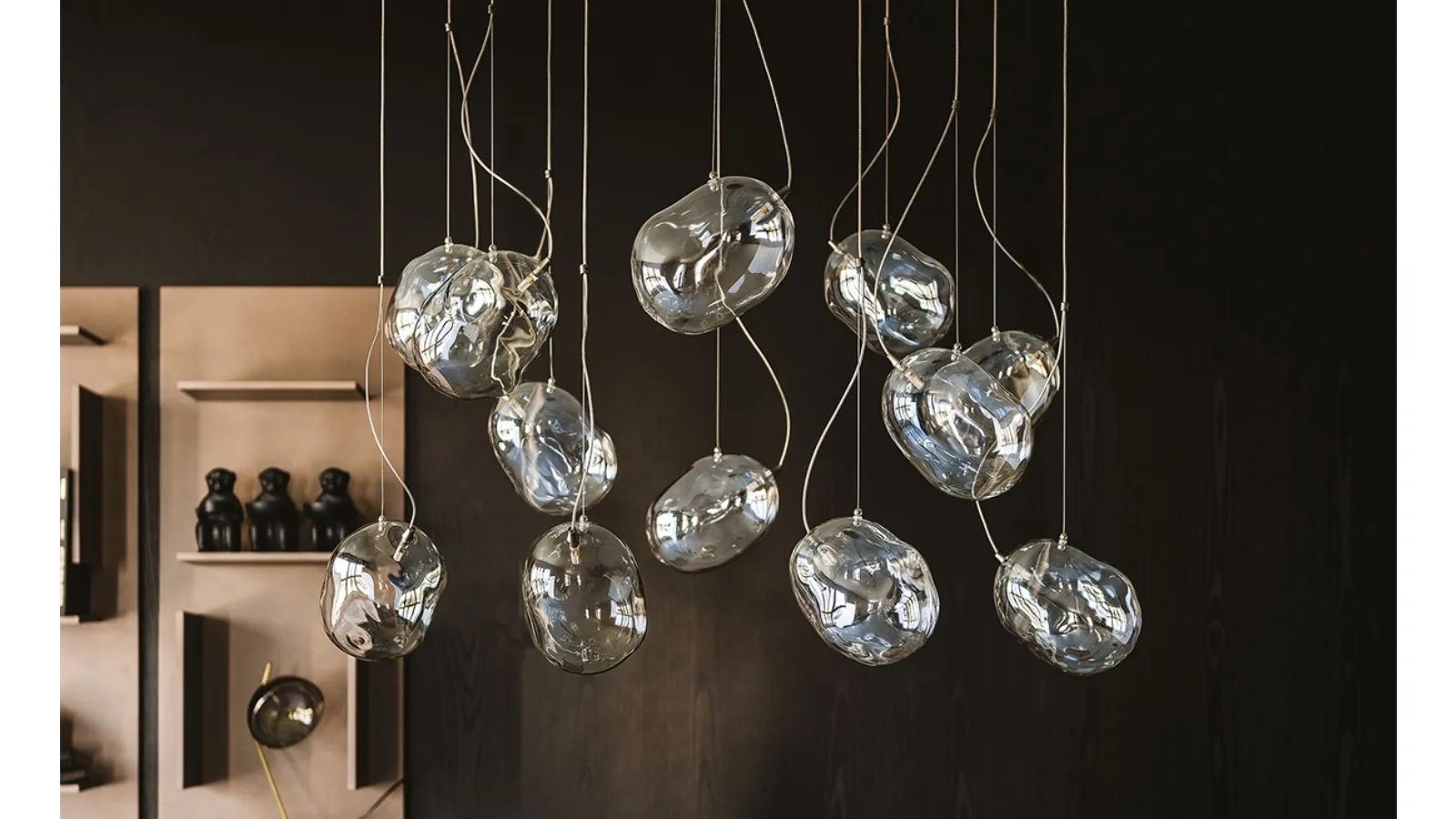 Cloudine glass pendant lamp by Cattelan Italia