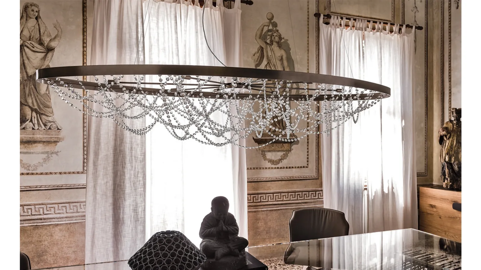 Cristal pendant light by Cattelan Italia