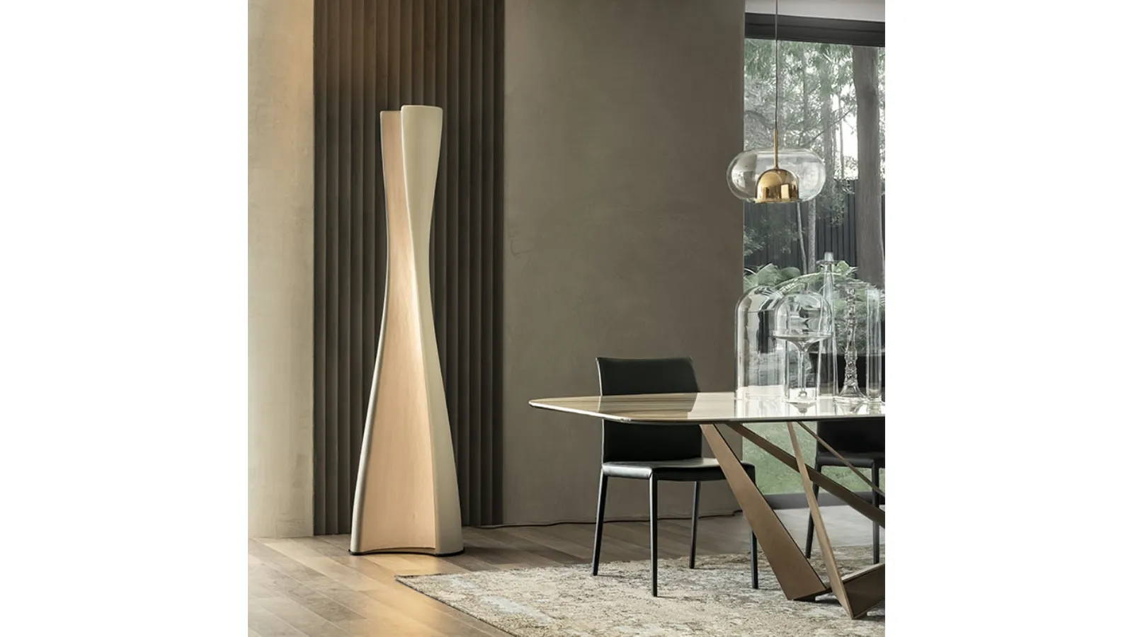 Floor lamp in clay Diploma by Cattelan Italia