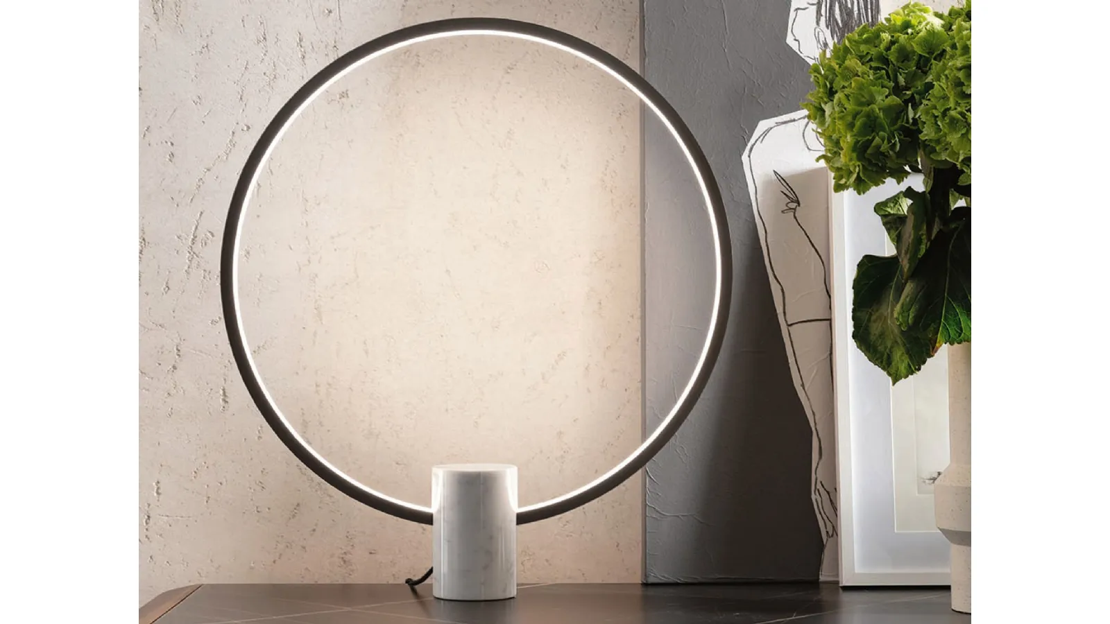 Halo table lamp by Porada