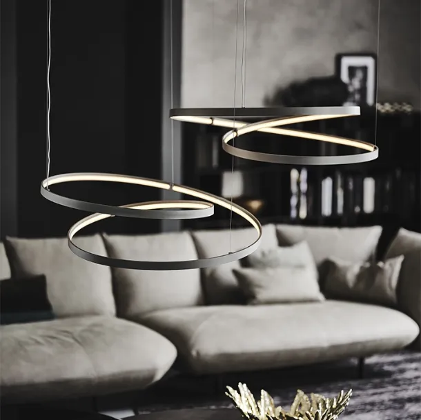 Heaven pendant lamp in steel and LED light by Cattelan Italia
