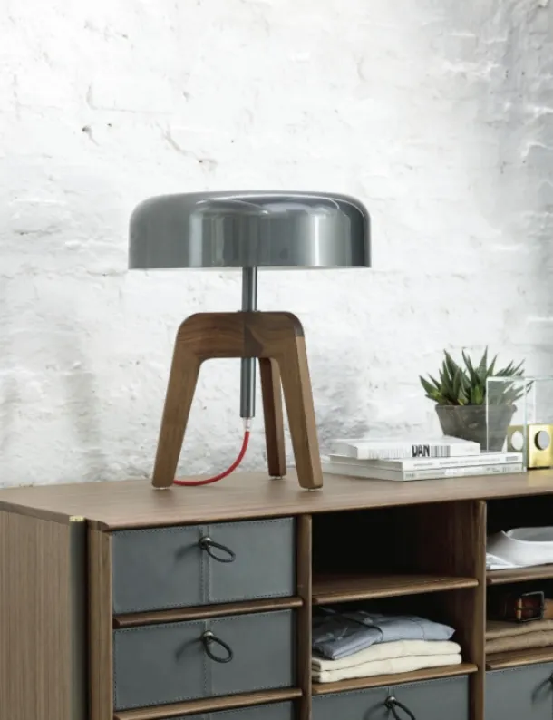 Pileo wooden table lamp by Porada