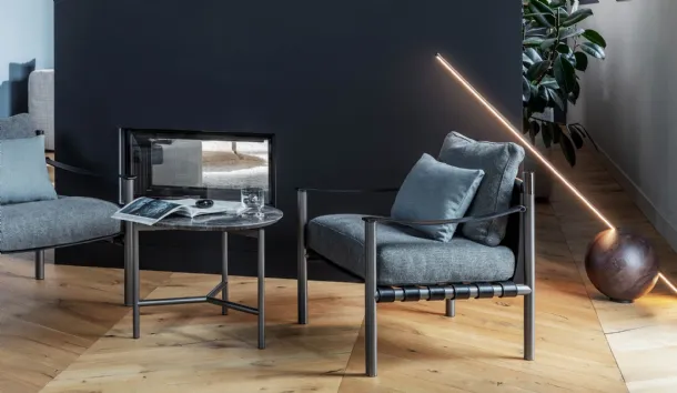 Rugiada floor lamp with solid wood spherical base by Natevo