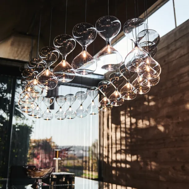 Sablier crystal pendant lamp by Cattelan Italia