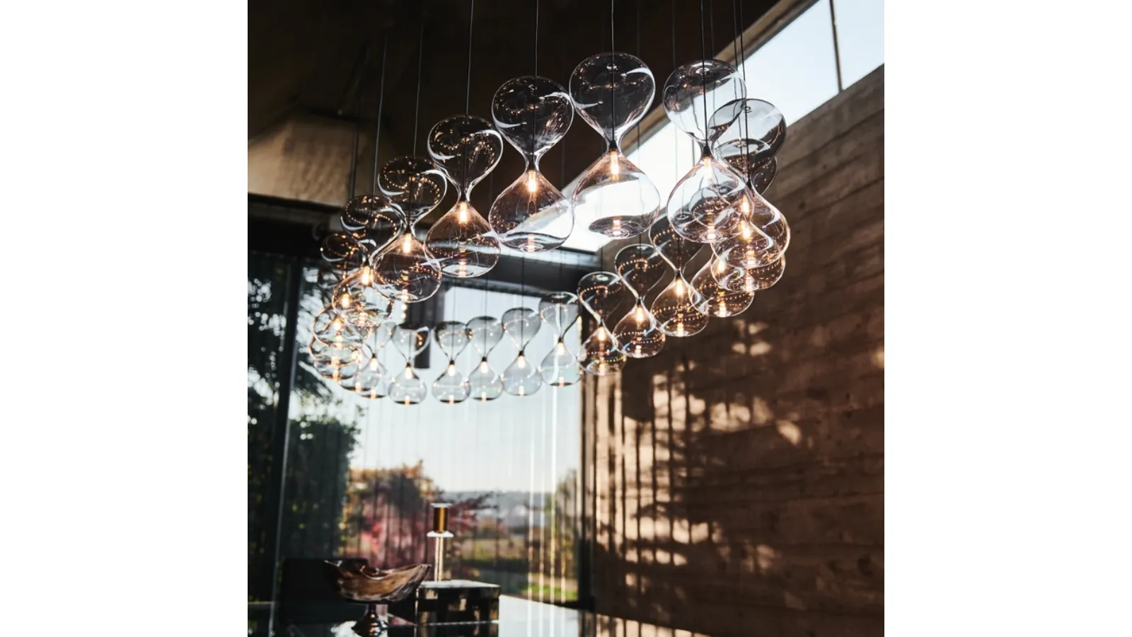 Sablier crystal pendant lamp by Cattelan Italia