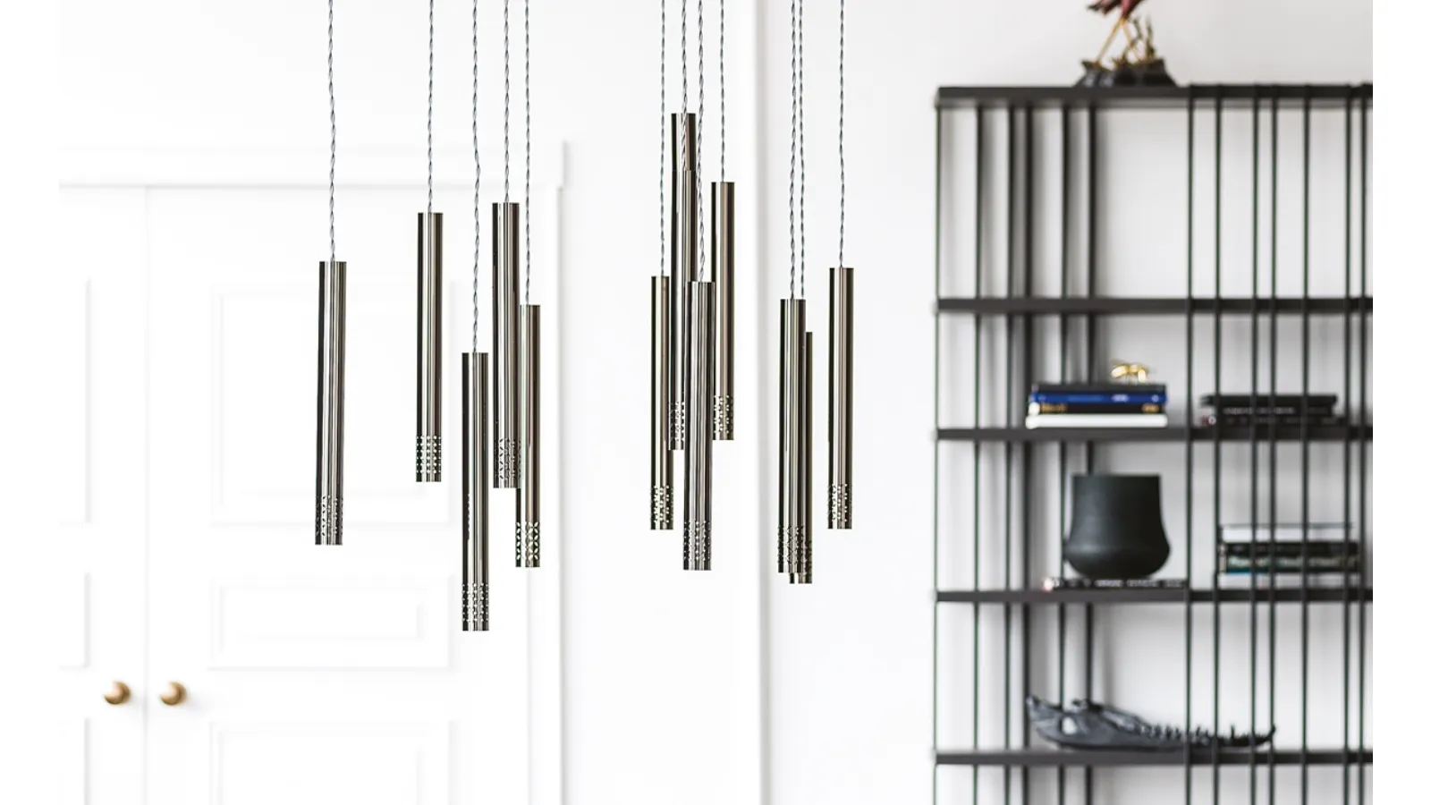 Stilo pendant lamp in steel by Cattelan Italia