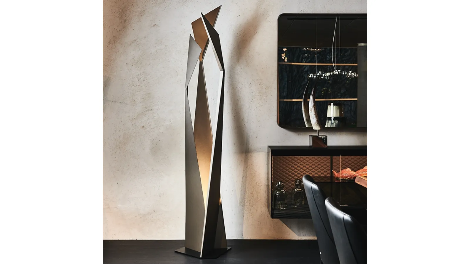 Steel floor lamp Thriller by Cattelan Italia