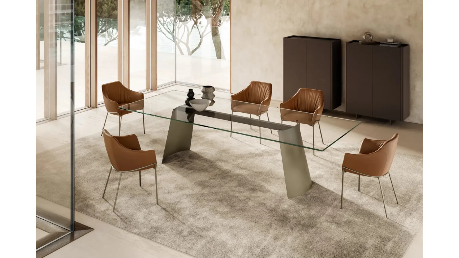 Vertical madia covered in Alma leather by Eforma