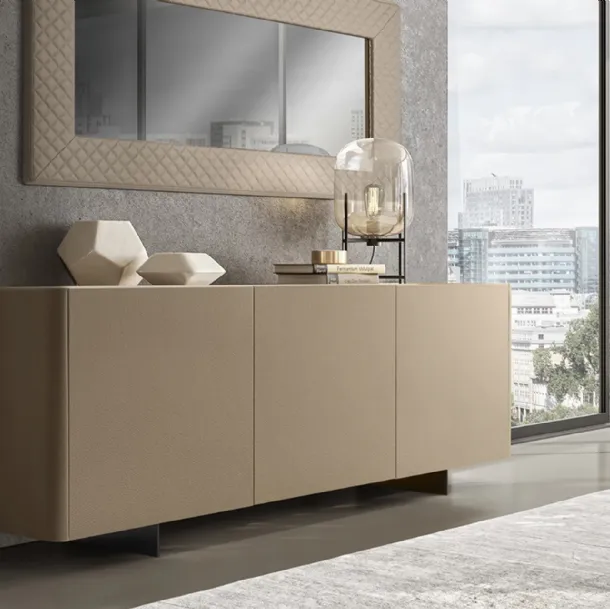 Alma leather-clad sideboard by Eforma
