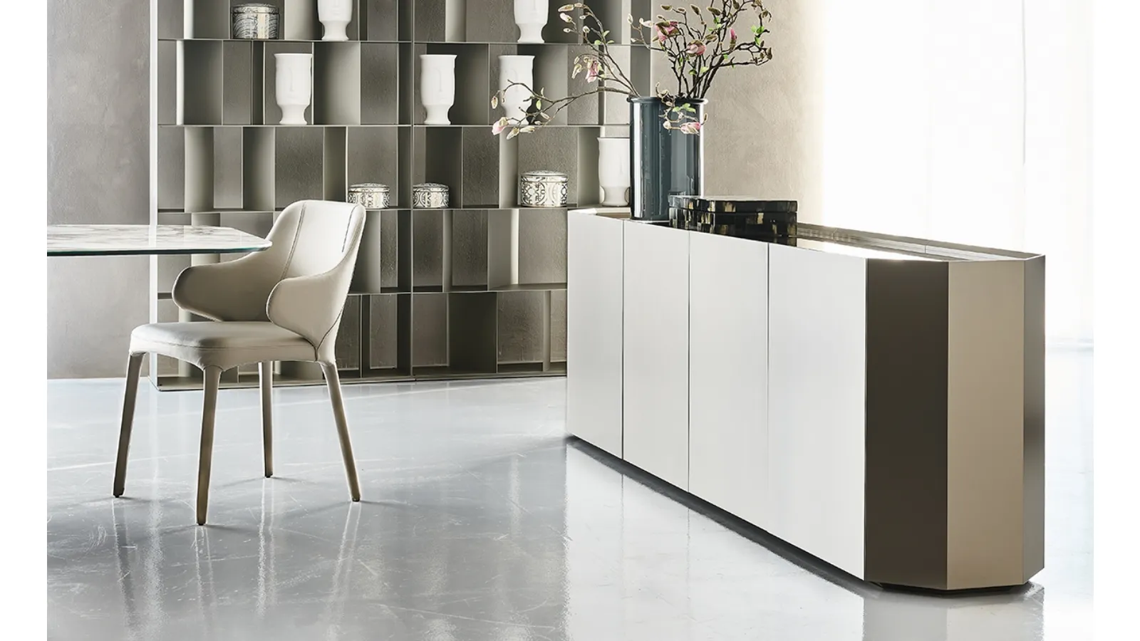 Chelsea High Wooden Lacquered Sideboard by Cattelan Italia