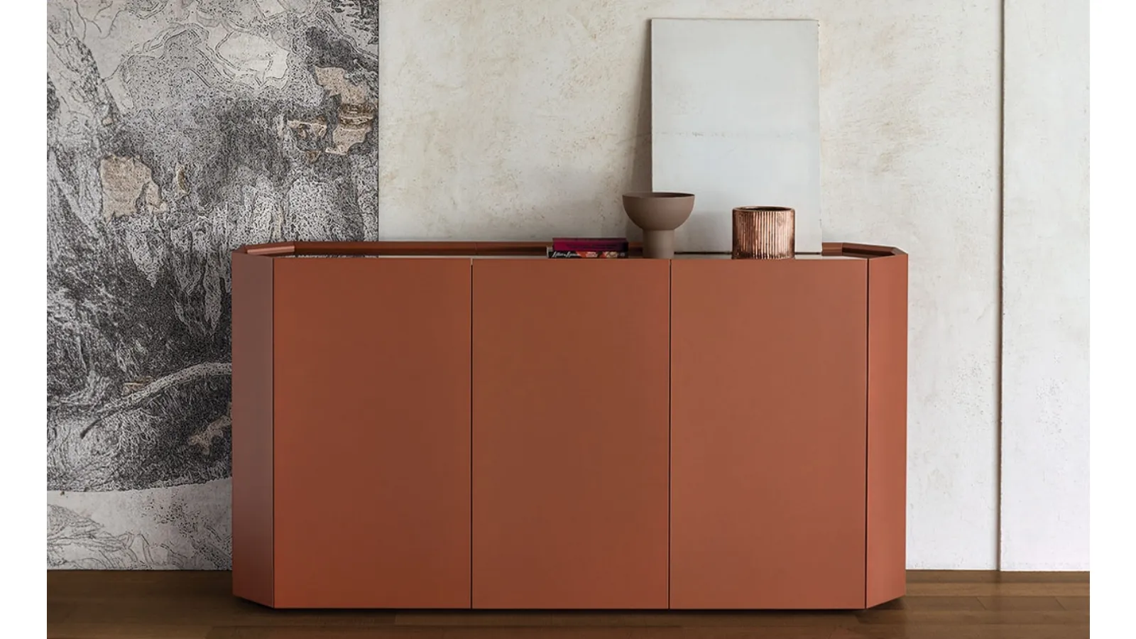 High Chelsea lacquered wood sideboard by Cattelan Italia