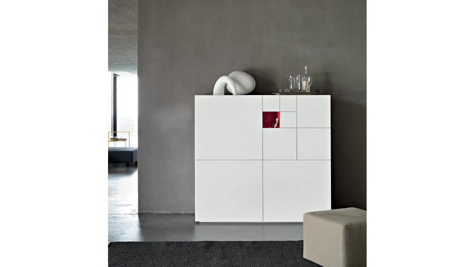 High Madia Conchiglia lacquered matte by Lema