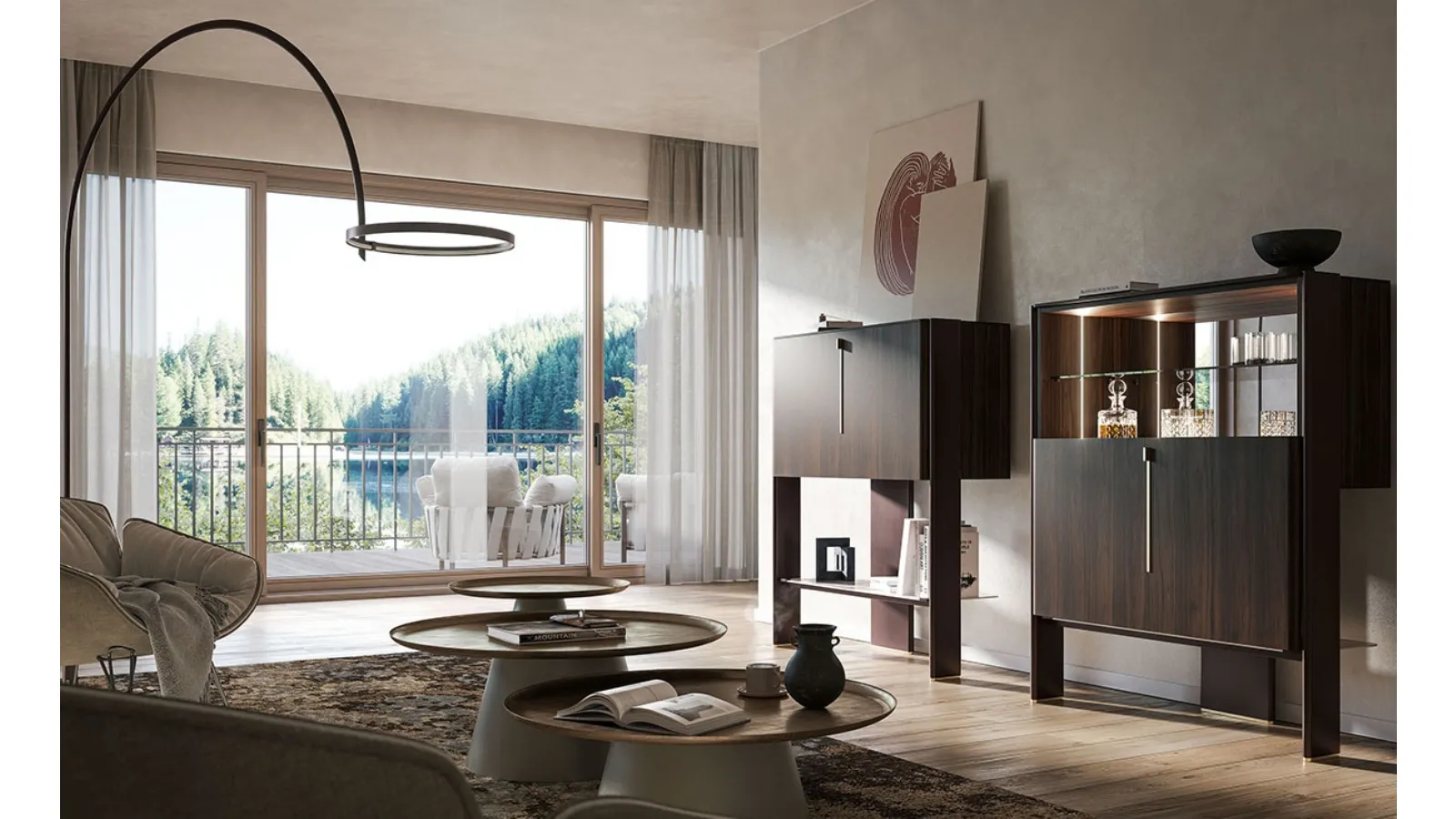 Design wooden Madia Cremona by Cattelan Italia