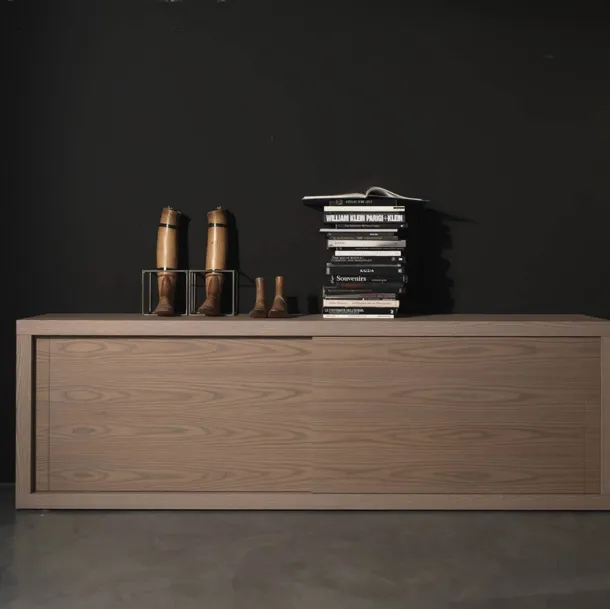 Madia with sliding doors in Fimar elm finish