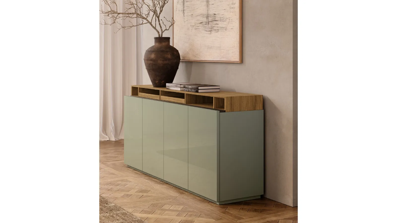 Lema glossy lacquered Florens sideboard