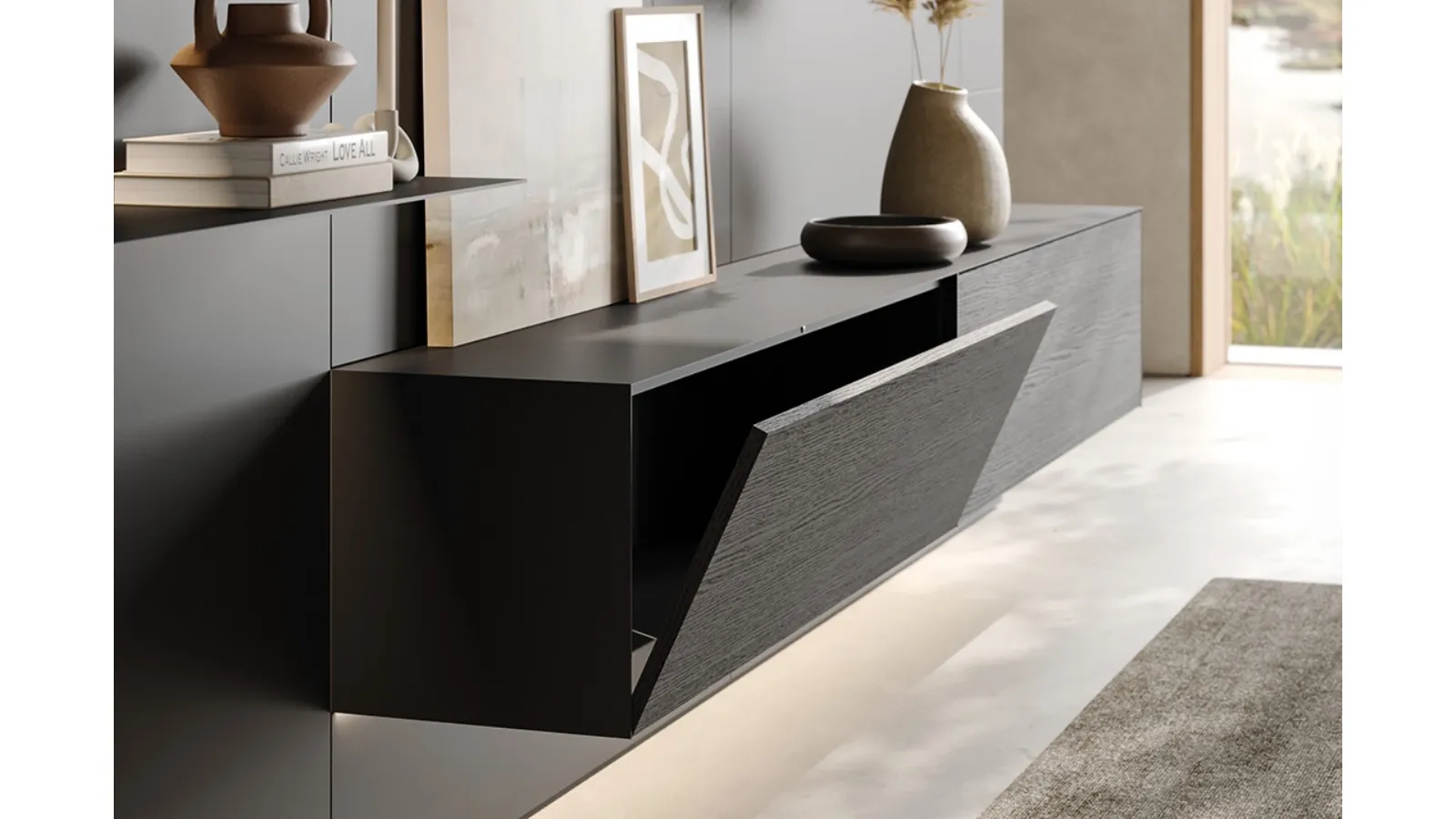 Iron wall-mounted sideboard by Ronda Design