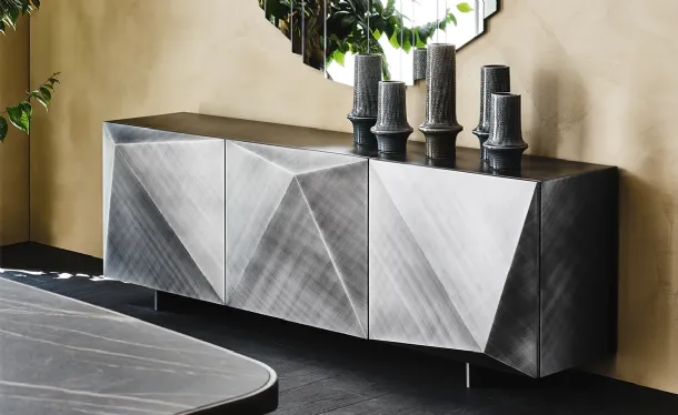 Kayak Madia in lacquered wood Brushed Grey by Cattelan Italia