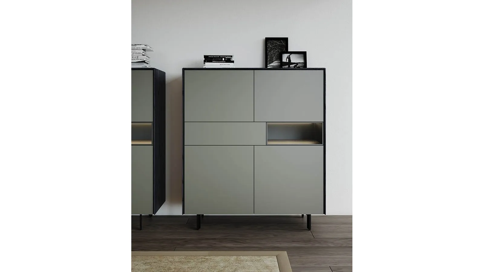 Tall Madia Lug in matte lacquer by Fimar