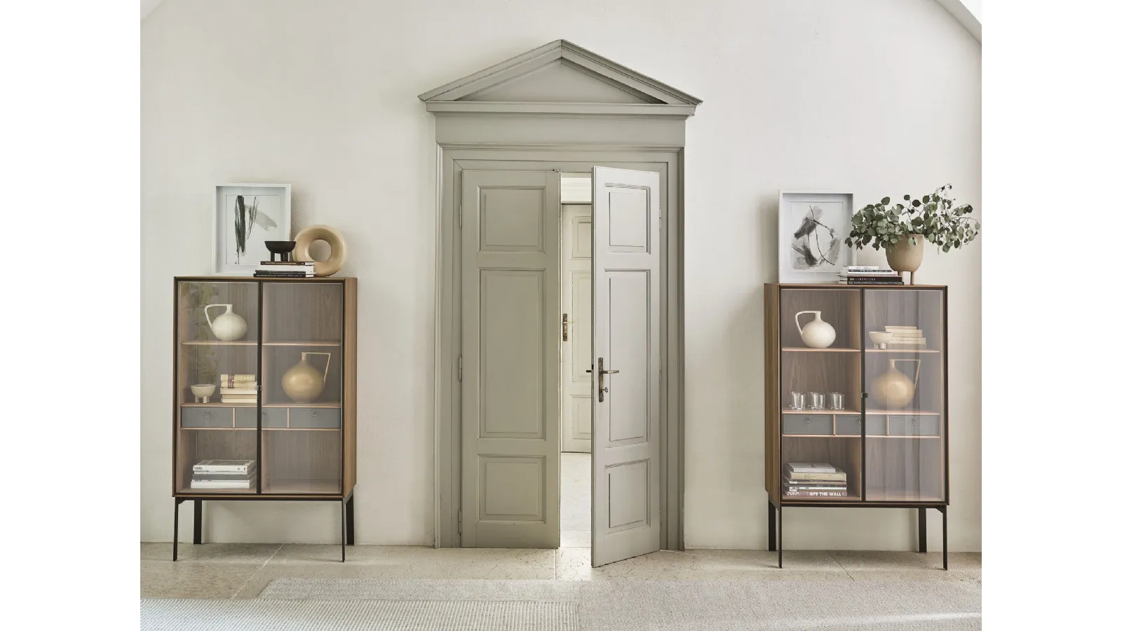 High Madia in wood and glass Matics 2 by Porada