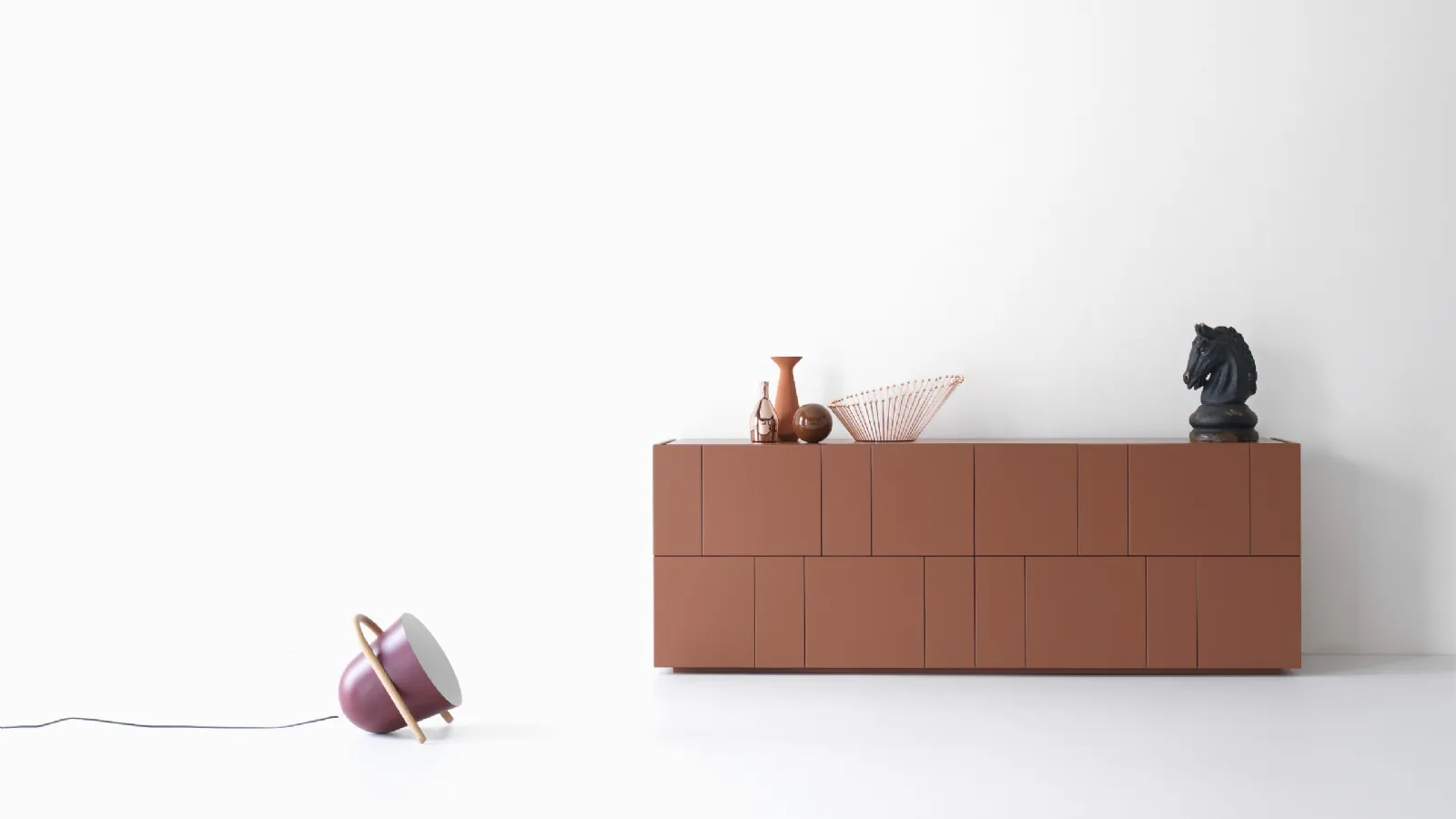 Lema Ortelia matte lacquered sideboard