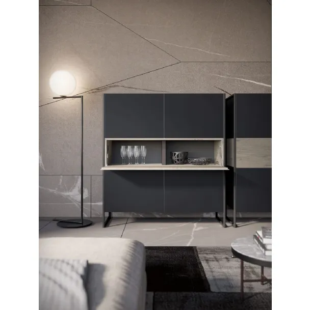 Tall Madia Rebel RS 01 in matte lacquer by Fimar