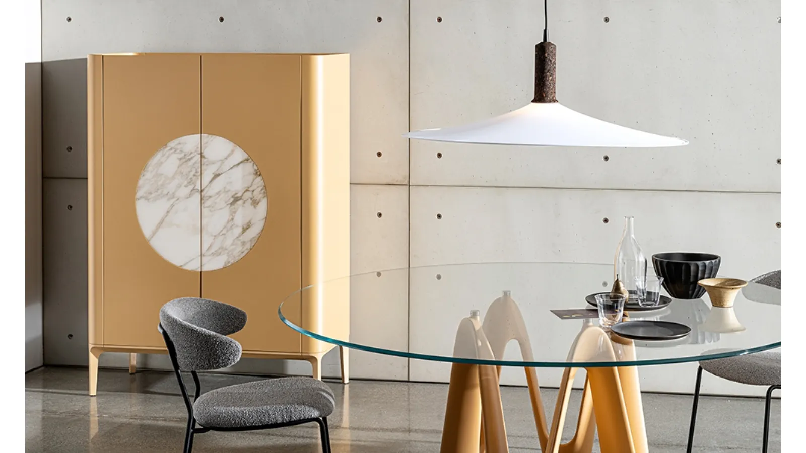Madia Slim Moon in lacquered MDF by Sovet