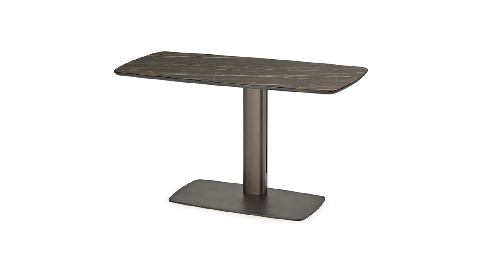 Operative Desk with Ceramic Top and Metal Base Run Keramik by Cattelan Italia