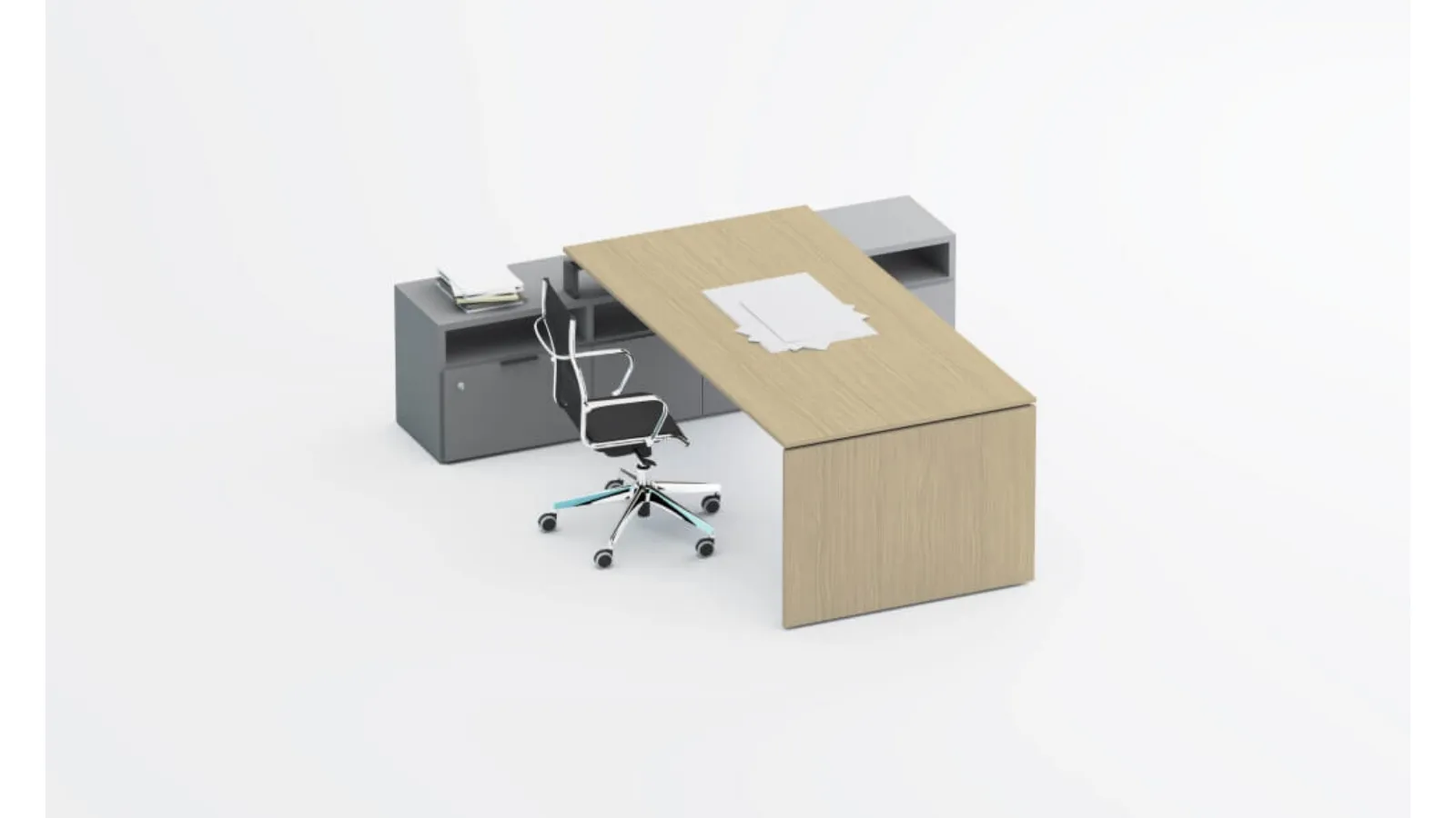 SM2577 Executive Desk by Zalf