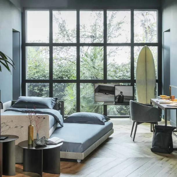 Duetto Single Bed with Pull-Out Bed by Flou