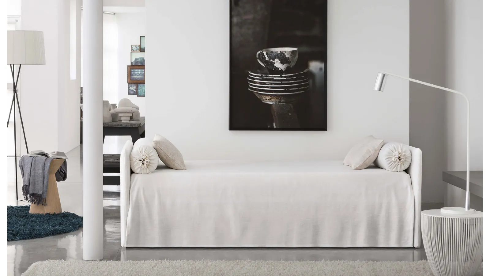 Duetto Single Bed with Pull-Out Bed by Flou