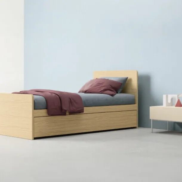 Radius Single Bed by Zalf