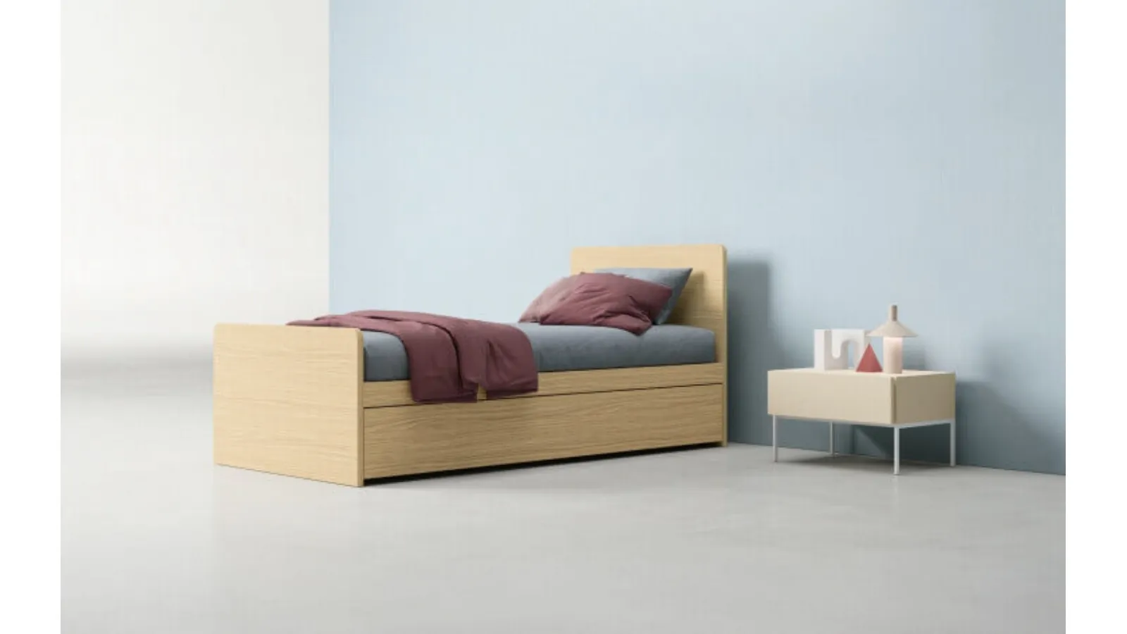 Radius Single Bed by Zalf