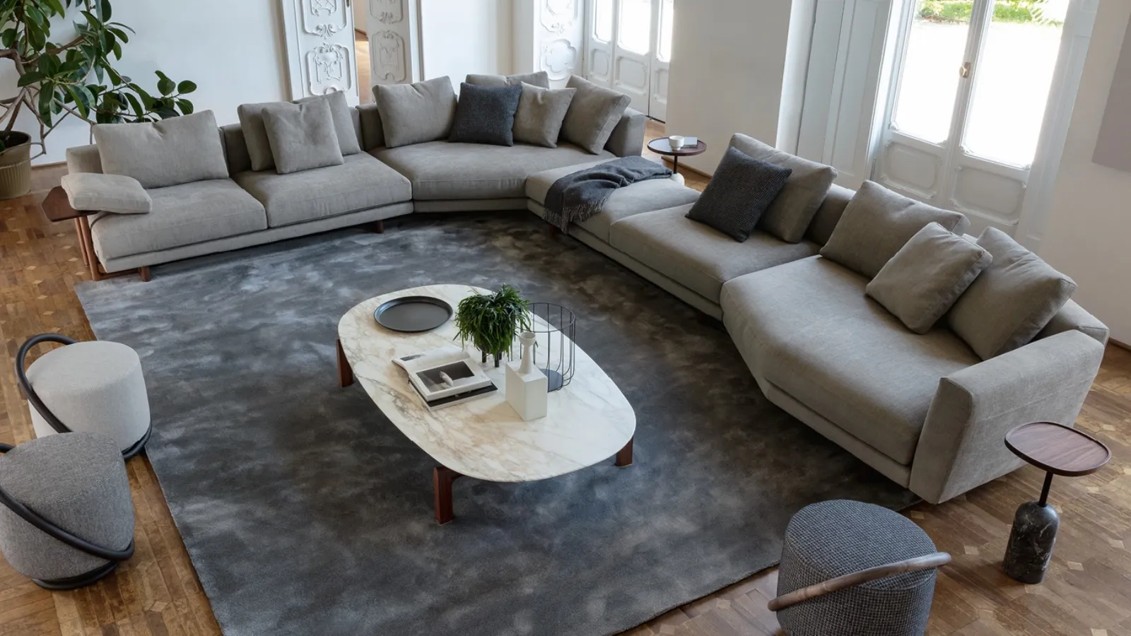 Abacus Corner Sofa by Porada