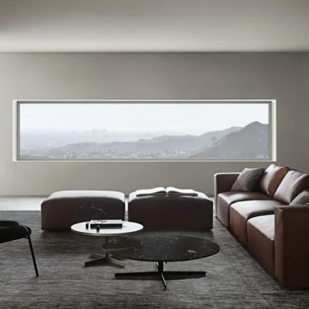 Giellesse Austin leather linear sofa