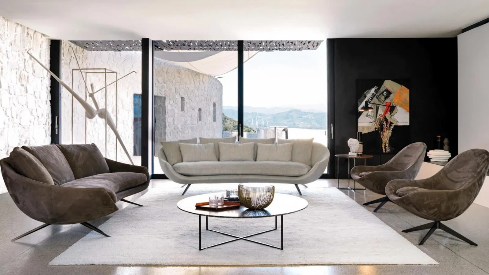 Avì linear sofa by Desirèe