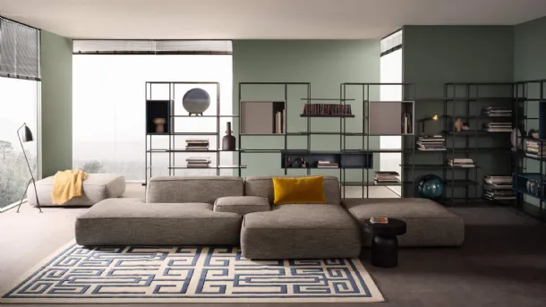 Cloud sofa with chaise by Lema
