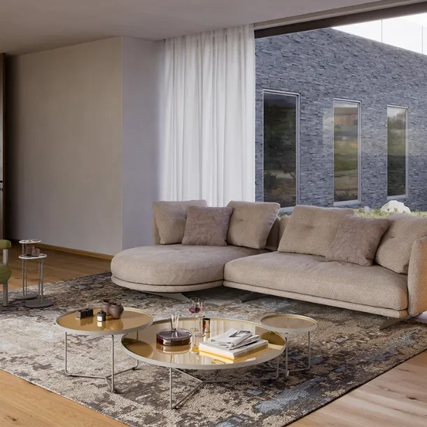Douglas sofa with chaise lounge by Cattelan Italia